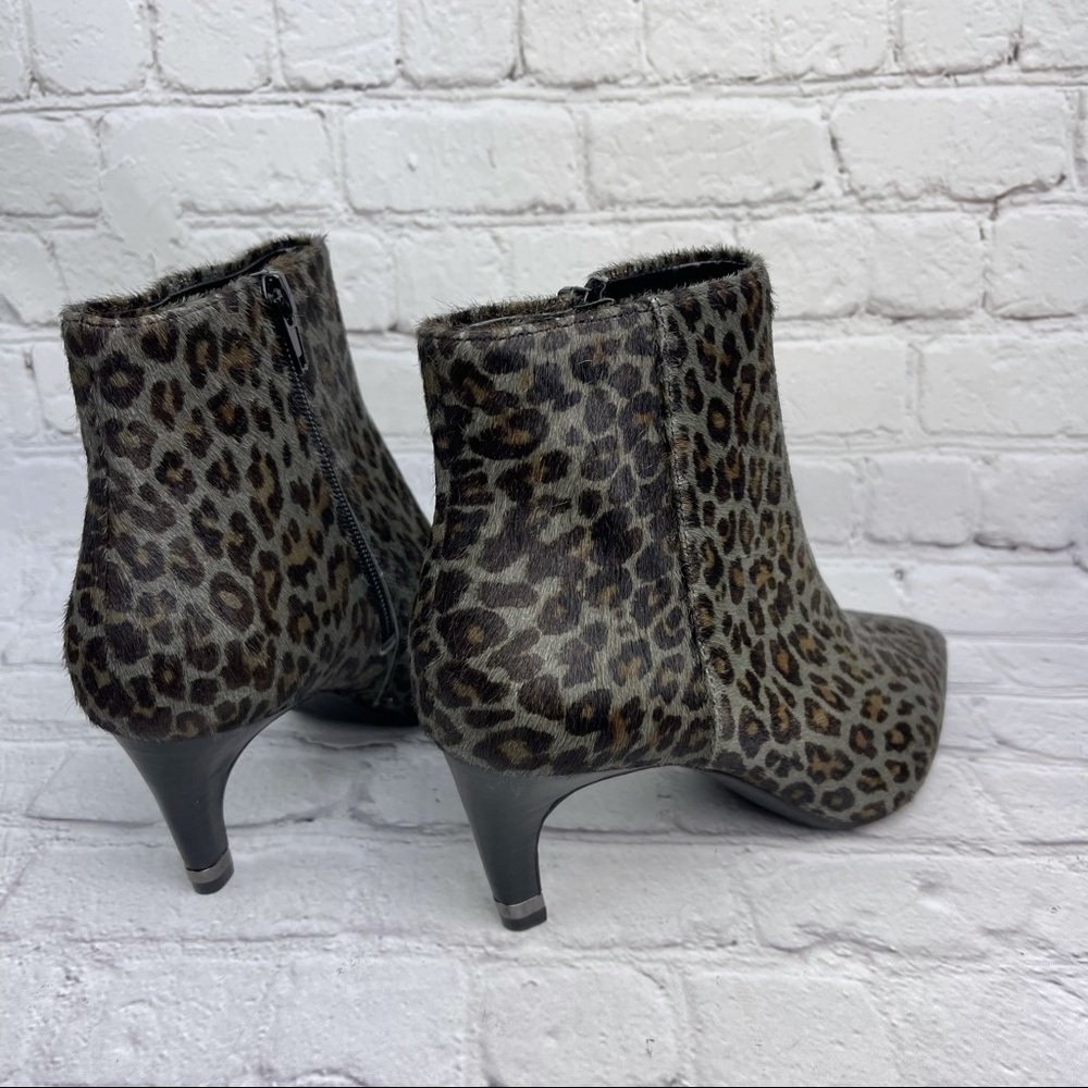 NWOB Preston & York Leopard Print Haircalf Boots - Picture 9 of 16